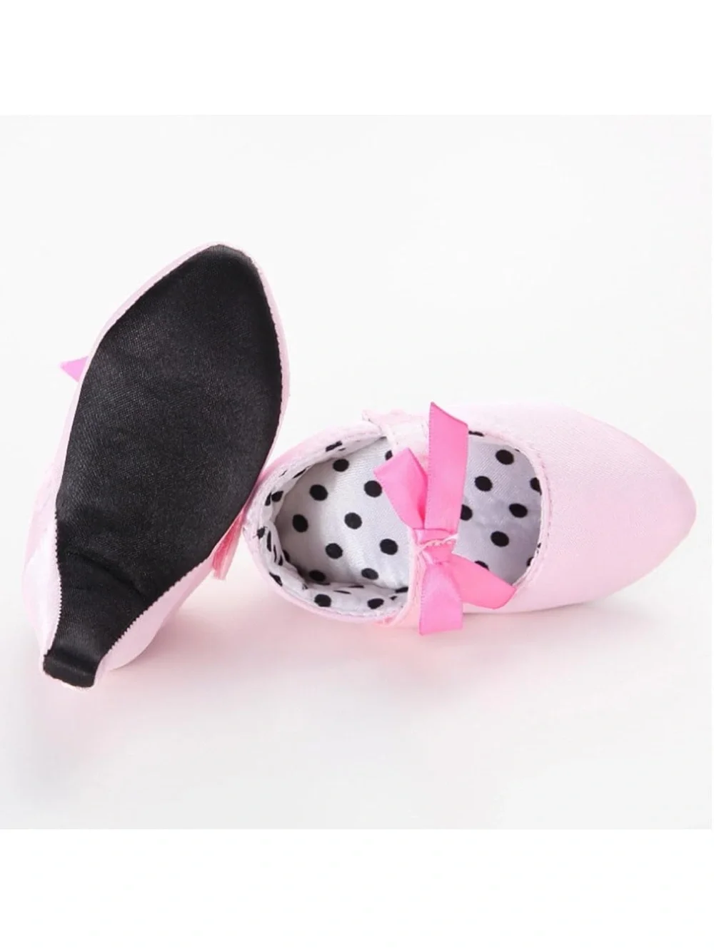 Baby girl Pink Bow Mary Jane Heels